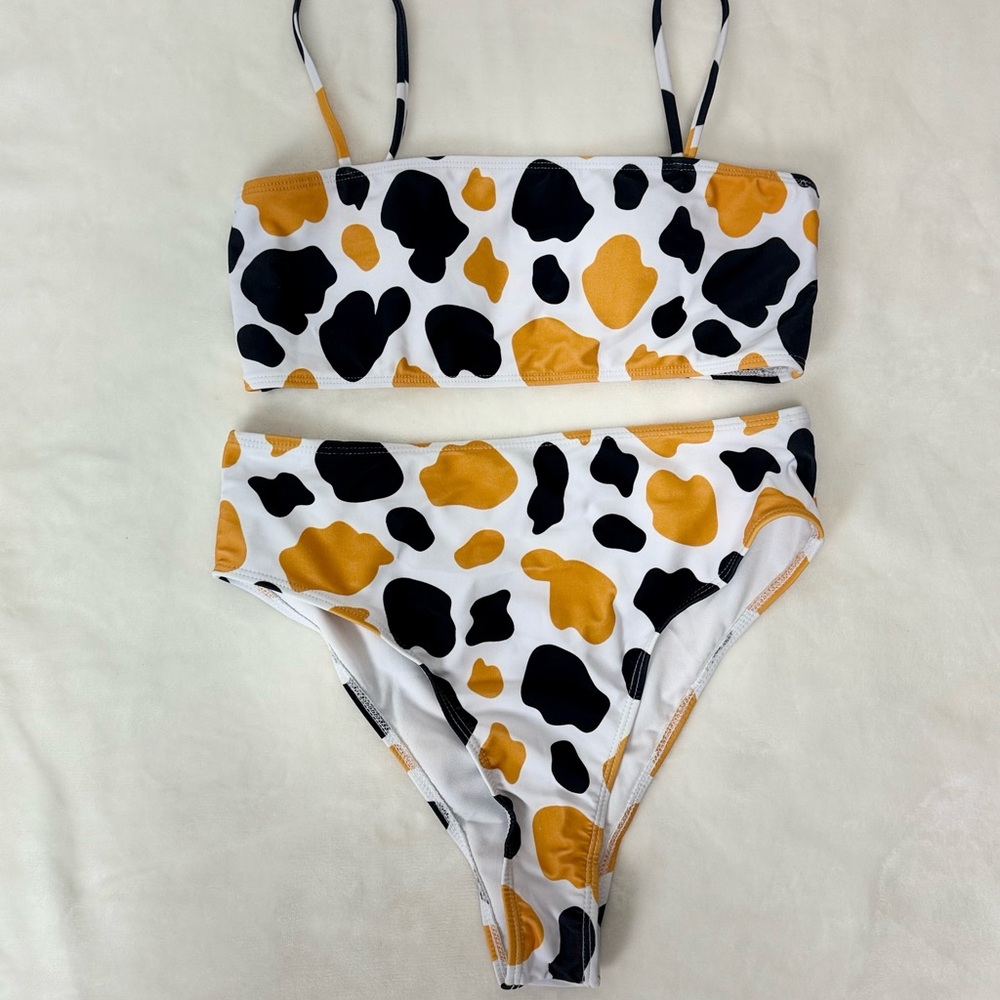 Cow Print Bikini Set - Picture 4 of 7